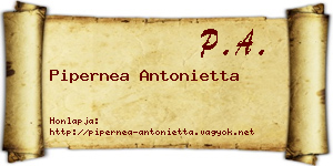 Pipernea Antonietta névjegykártya